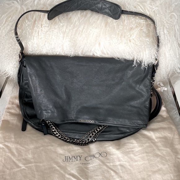 Jimmy Choo biker chain shoulder handbag (large) - Picture 9 of 12